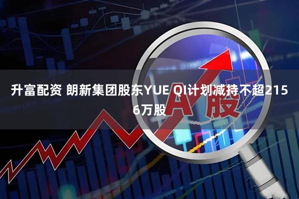 升富配资 朗新集团股东YUE QI计划减持不超2156万股